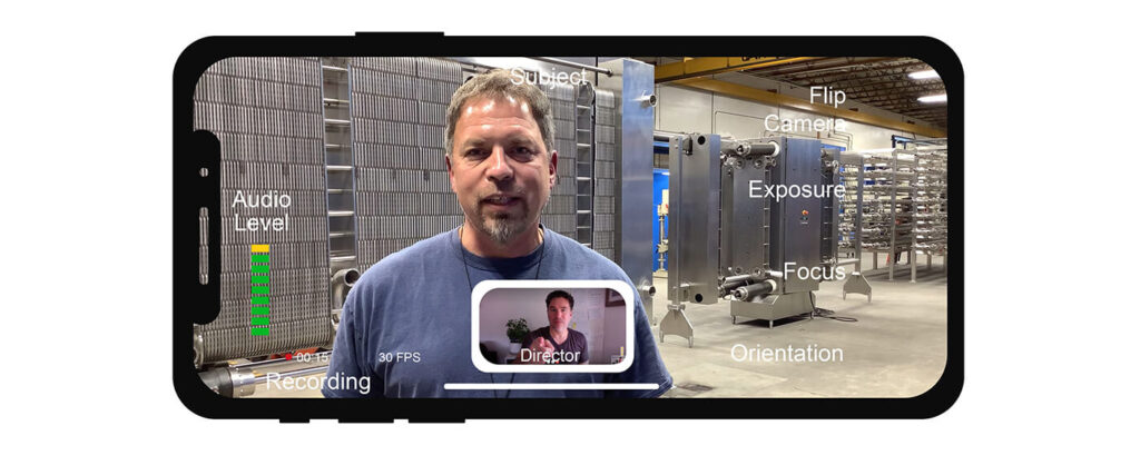 Remote Video Production Service for industrial manufacturing company b2b sales video